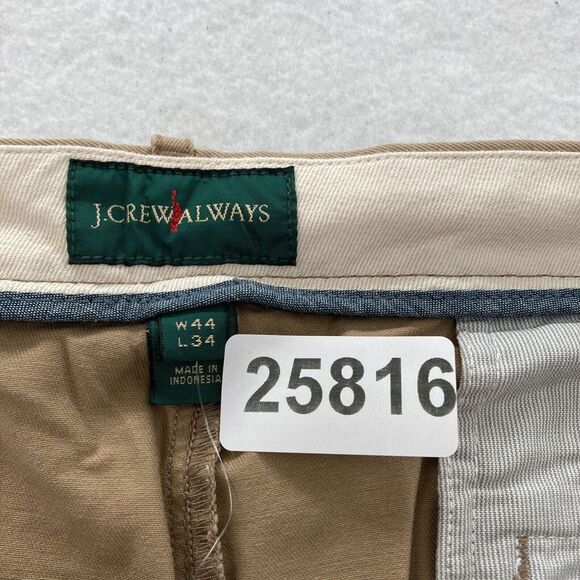 J.Crew 484 Chino Pants Mens 44x34 Slim Straight Leg Khaki Beige Preppy Casual - Picture 4 of 14
